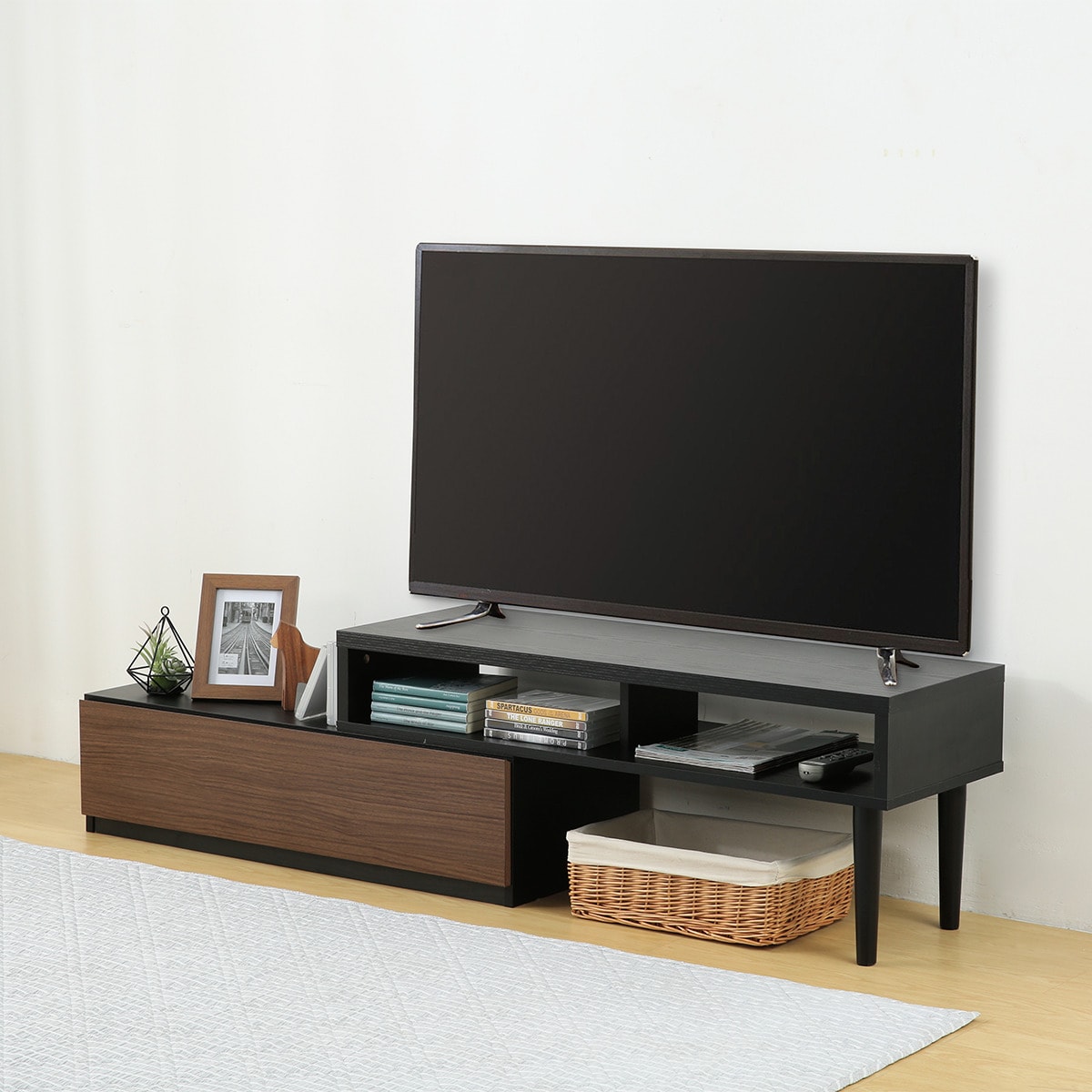 楽天市場】伸長式テレビ台(ローボード GA101N EX100)【玄関先迄納品