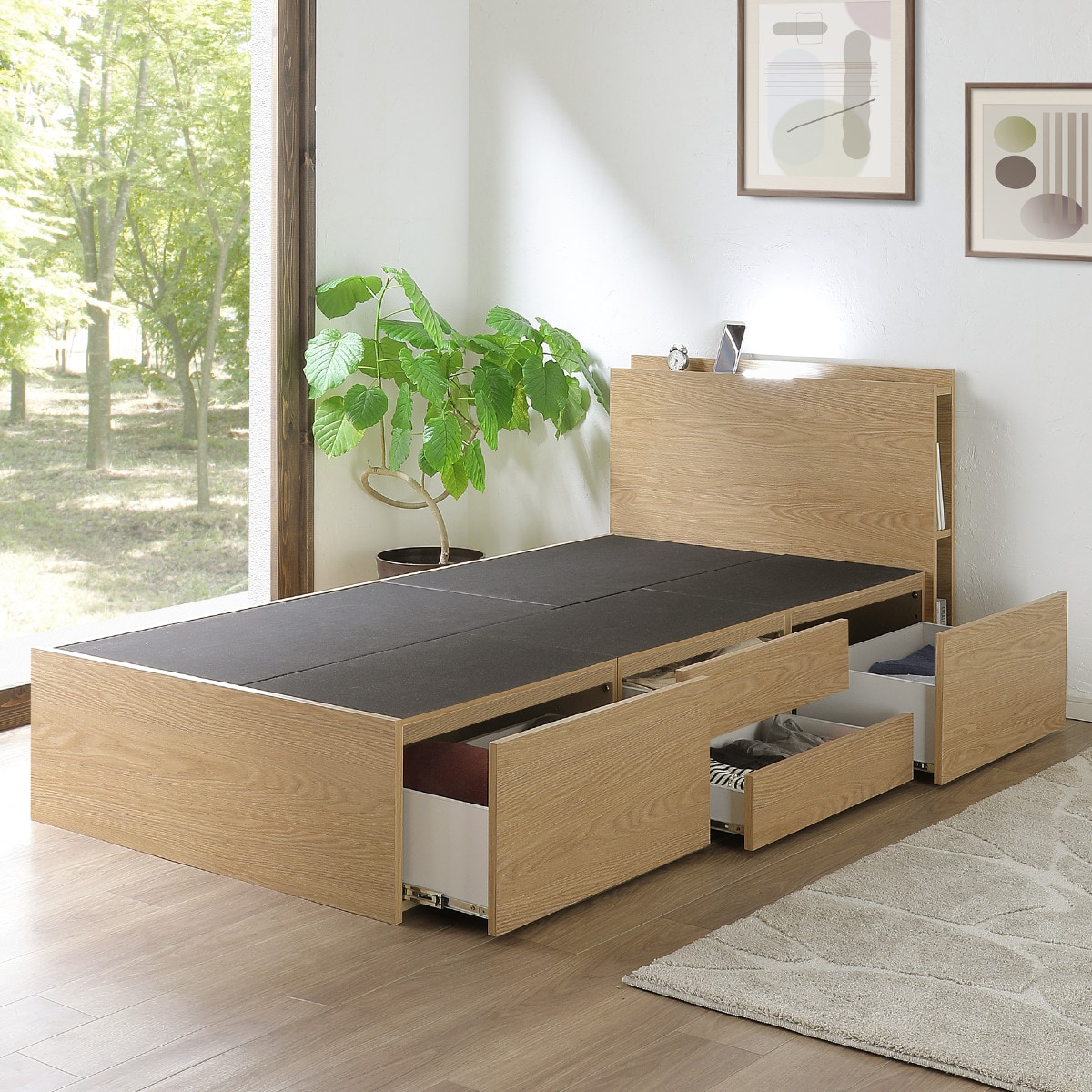 楽天市場】チェストベッドフレーム ニトリ 【配送員設置商品】 : ニトリ