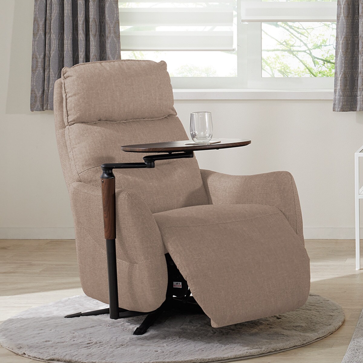 楽天市場】布張り電動リクライニングパーソナルチェアテーブルセット