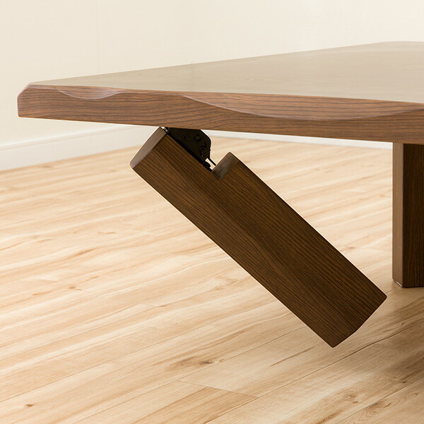 楽天市場】[幅120cm] なぐり加工の入った和風折り脚座卓 (Nミサキ MBR