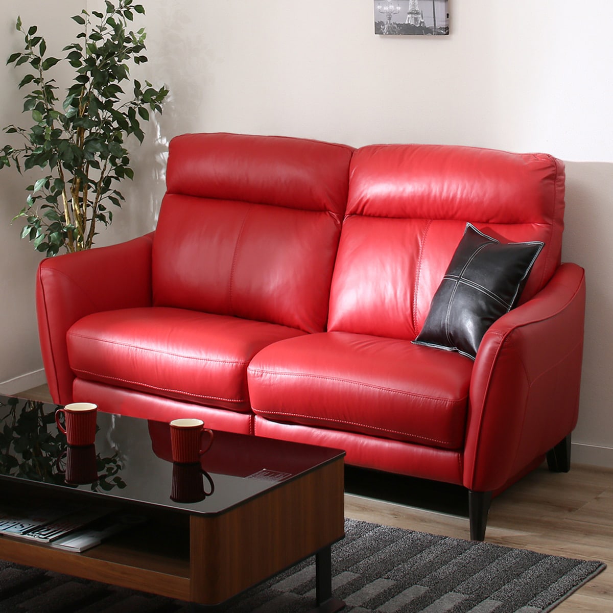 楽天市場】3人掛け ソファ(アネーロ) ニトリ 【配送員設置商品】レッド