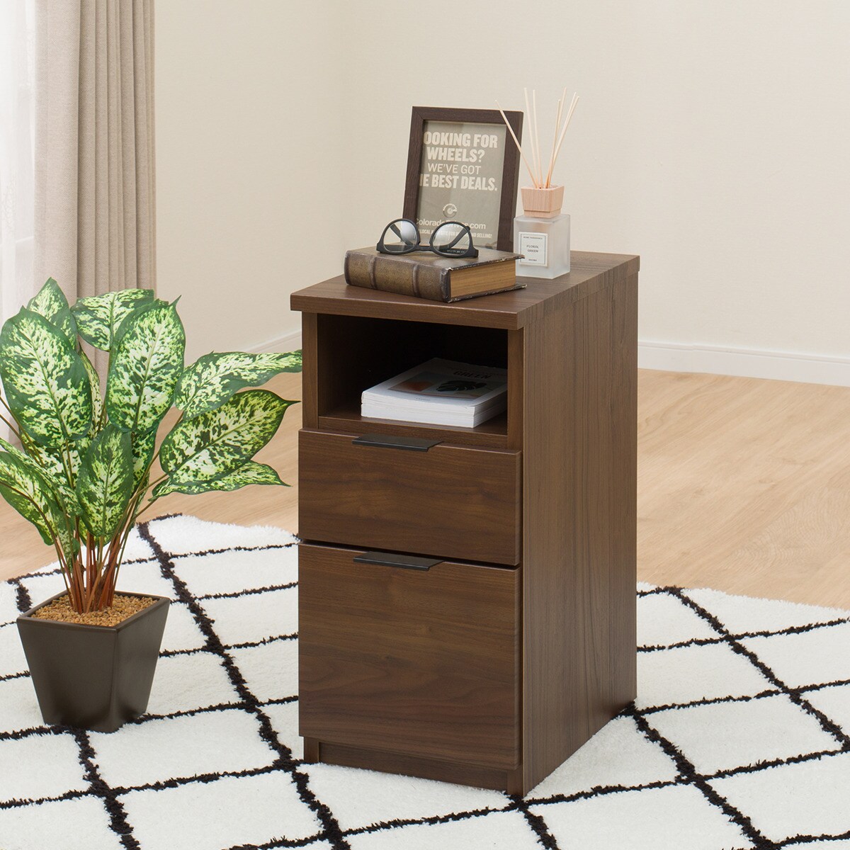 楽天市場】サイドテーブル(エトナ30-2ST LBR3) ニトリ 【玄関先迄納品