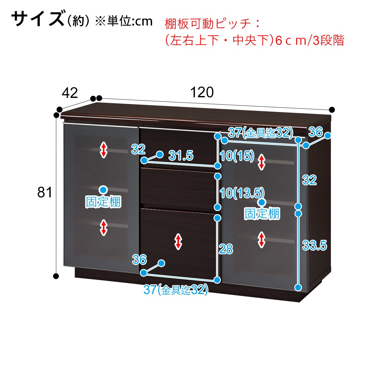 楽天市場】[幅120cm] サイドボード (ポスティア120) ニトリ 【配送員