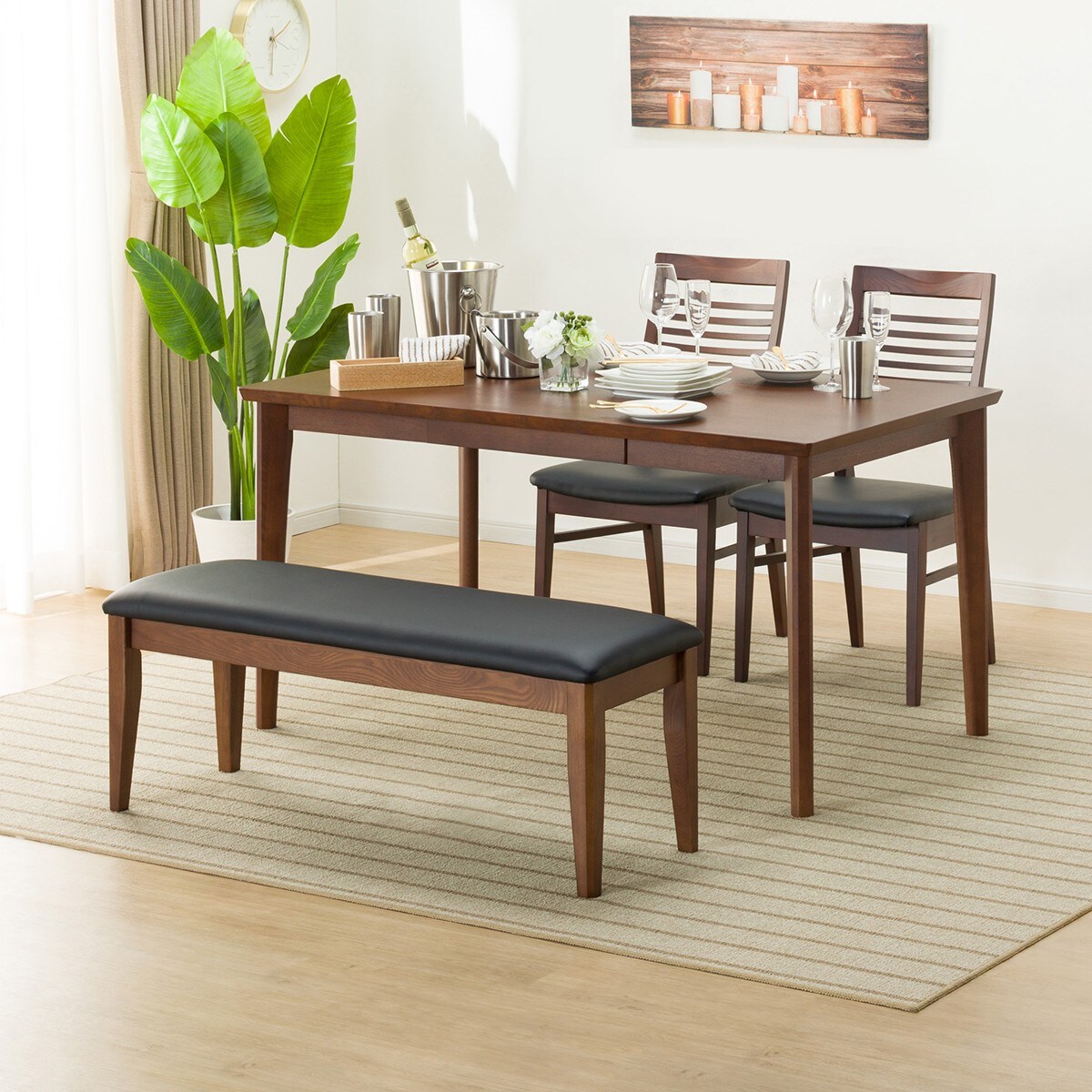 楽天市場】[幅135cm] ダイニングテーブル4点セット (DTロレイン5H