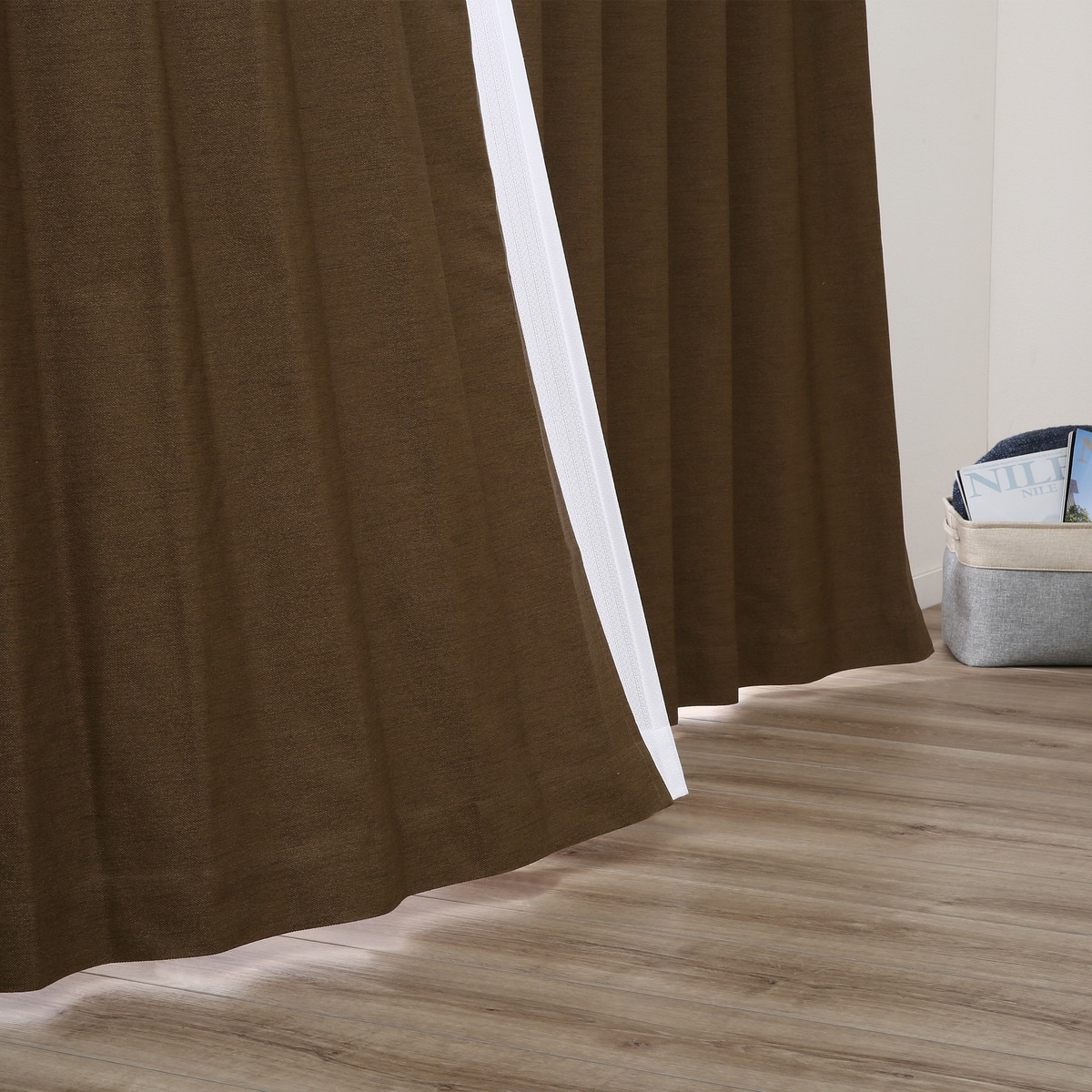 楽天市場】遮光1級・遮熱・遮音・156サイズカーテン ダークブラウン