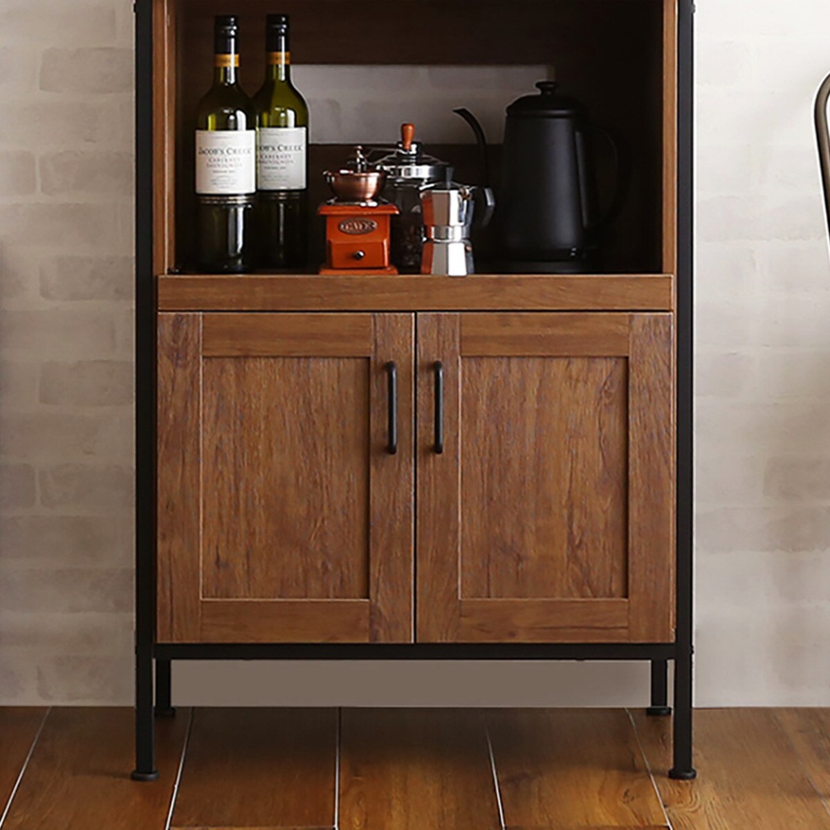 楽天市場】ヴィンテージスリム食器棚 ニトリ メーカー直送・送料無料