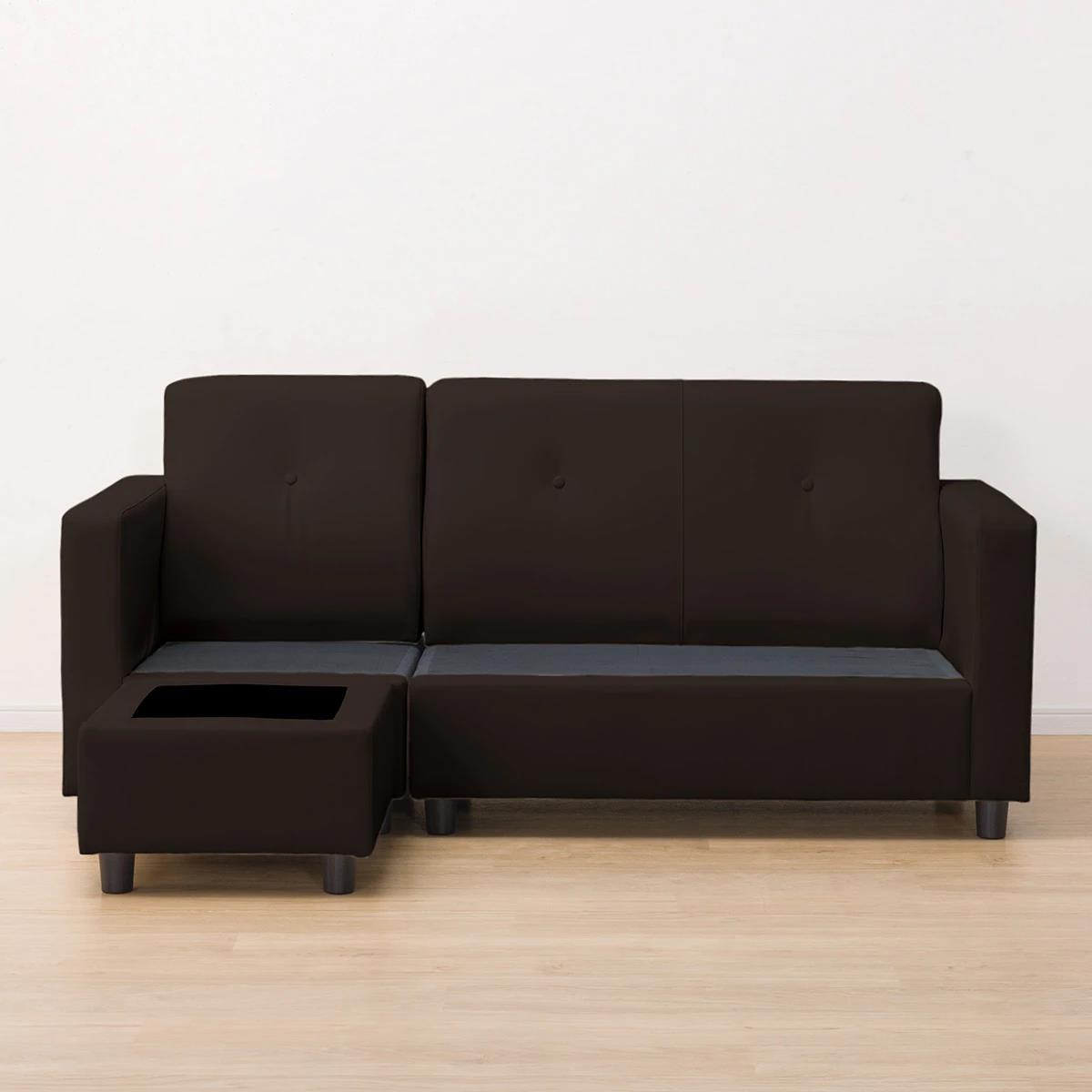 楽天市場】コンパクトポケットコイルカウチソファ (合成皮革) ニトリ