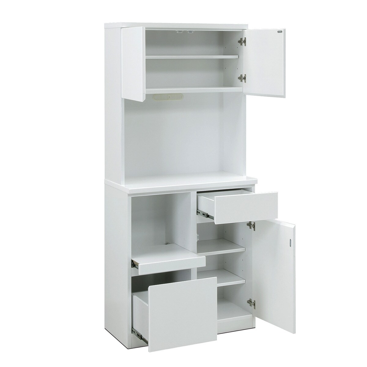 楽天市場】鏡面仕様のキッチンボード (幅80cm WH) ニトリ 【配送員設置