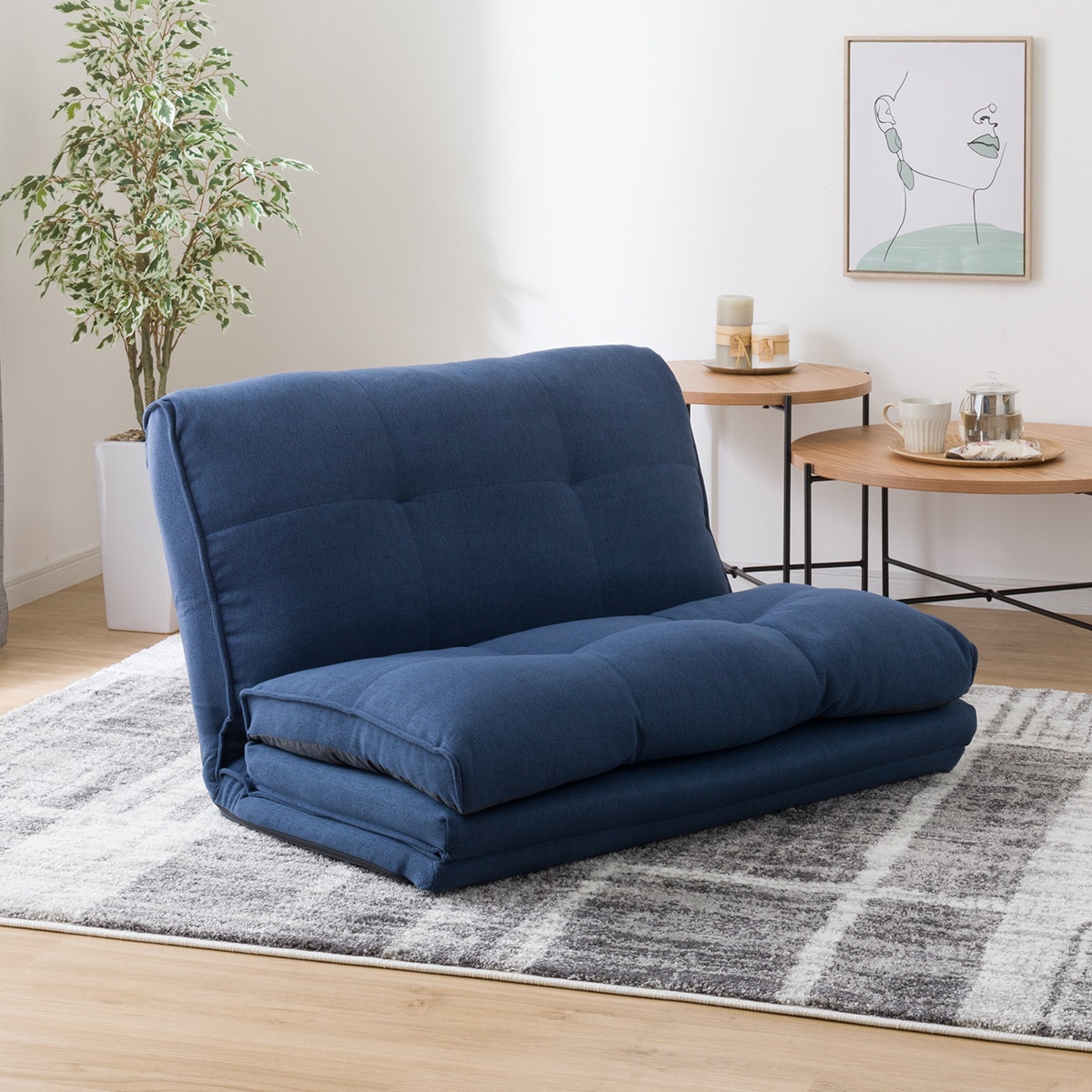 楽天市場】カジュアルソファ (CS-N02KID NV) ニトリ 【玄関先迄納品