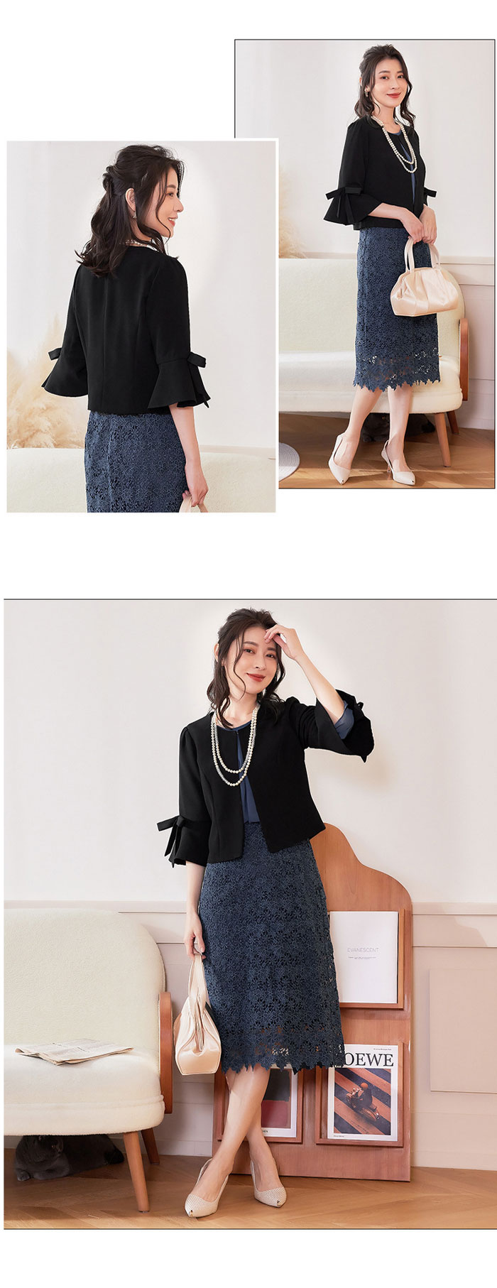 楽天市場】スーツ ジャケット ボリューム袖 レディース スーツ