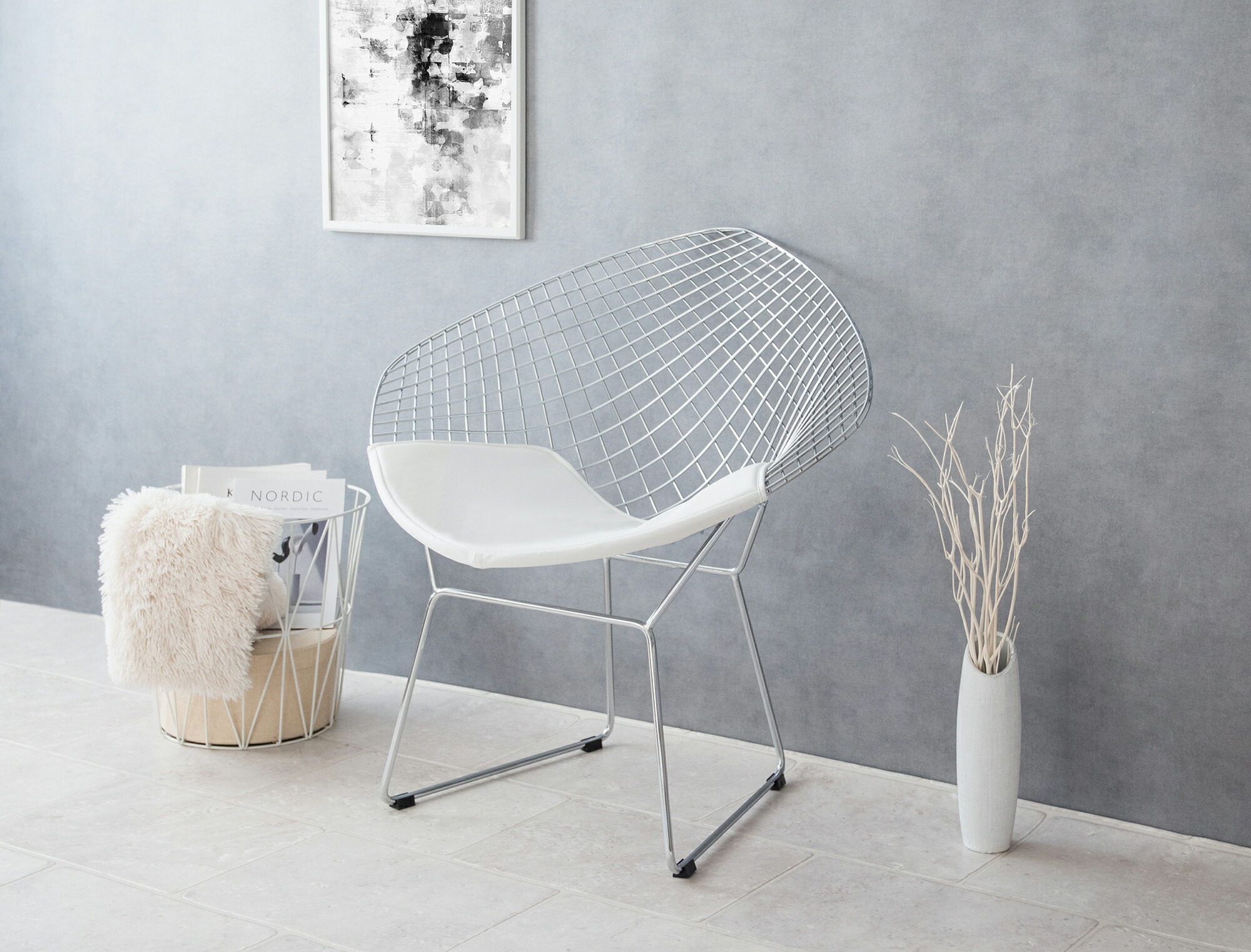 楽天市場】ダイヤモンドチェア 椅子 ハリー ベルトイア おしゃれ