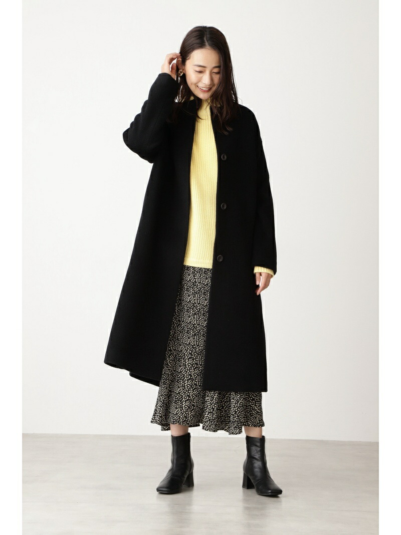 楽天市場】【SALE／50%OFF】アンゴラビーバーノーカラーコート N