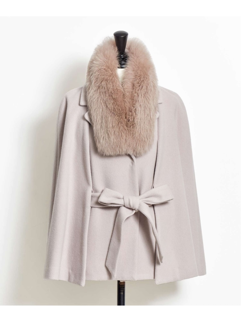 楽天市場】【SALE／70%OFF】ファースリットケープコート Noela ノエラ