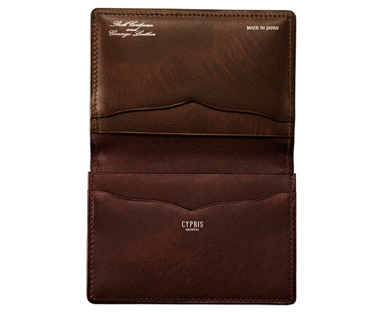 楽天市場】名刺入れ メンズ 本革 オイルシェル コードバン ＆ シラサギ