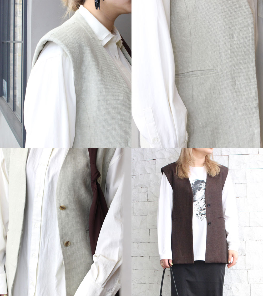 楽天市場】【s20】トゥデイフル TODAYFUL リネンオーバーベスト Linen