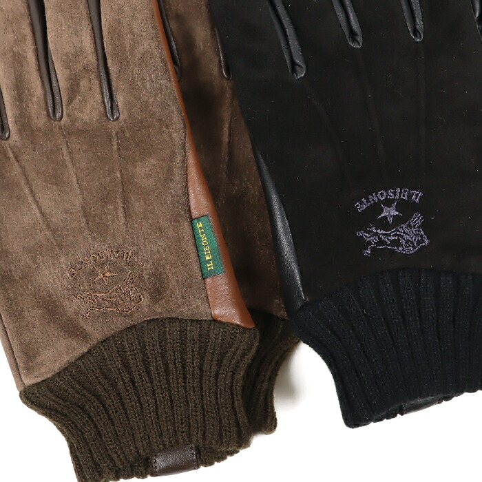 楽天市場】イルビゾンテ 雑貨小物 コンビレザー手袋 54_1_ 54252309182