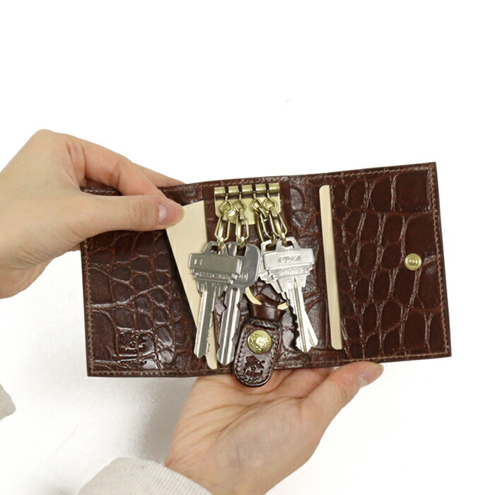 楽天市場】イルビゾンテ キーケース WEB限定 クロコエンボスドレザー