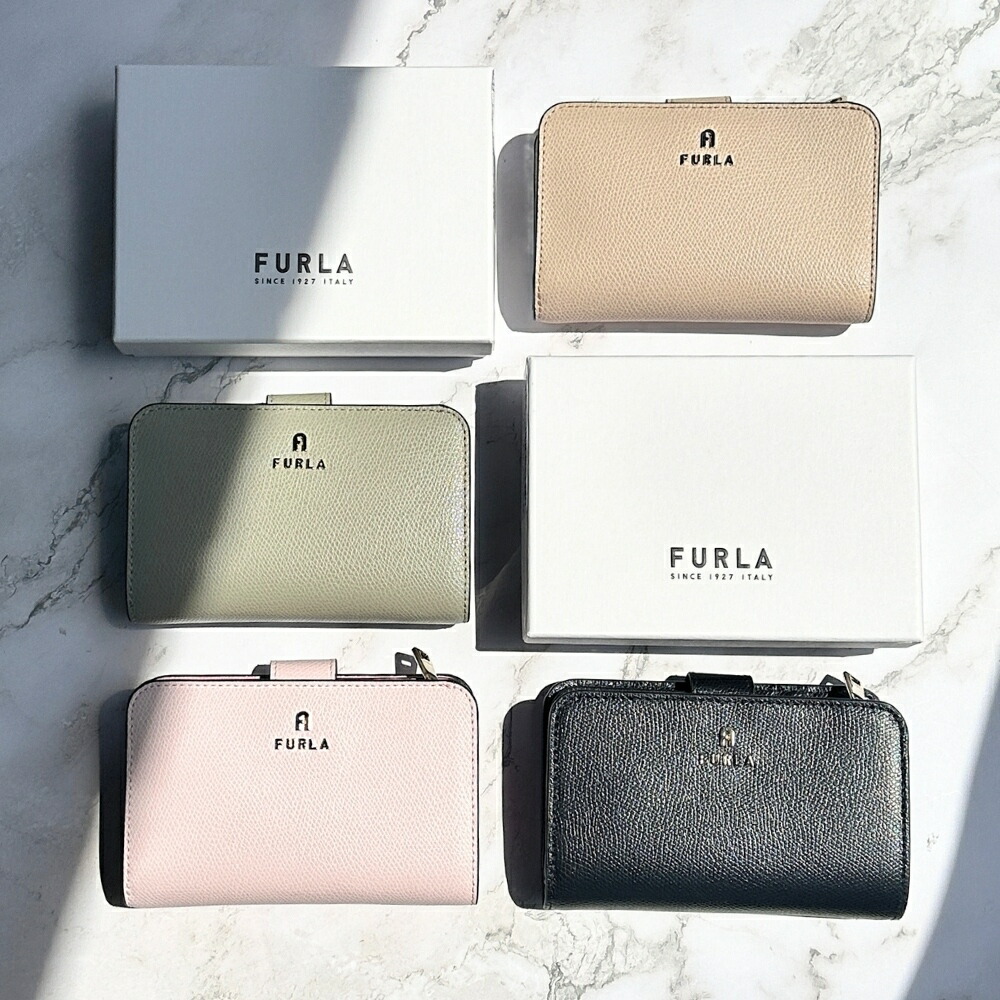 楽天市場】フルラ 二つ折り 財布 レディース カメリア 二つ折り財布