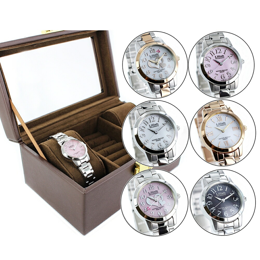 楽天市場】ソーラー シチズン製 リリッシュ 特典付き 時計 収納BOX