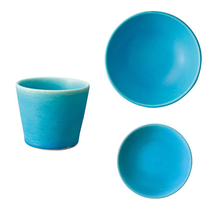 楽天市場】Toruco カップ・鉢皿・小皿（3点セット） トルコ ブルー