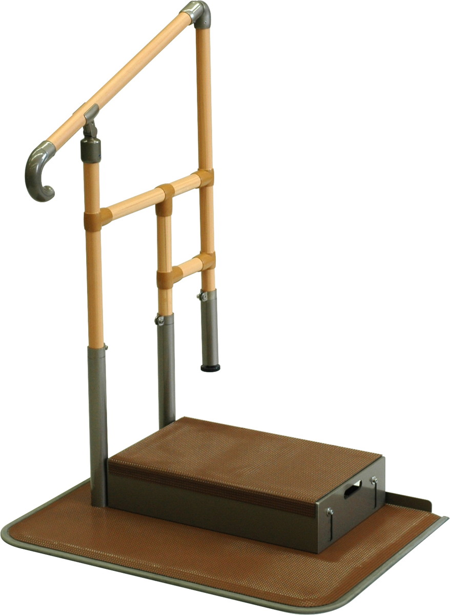 楽天市場】あがりかまち用たちあっぷ ステップ台付 片手すり CKE-02