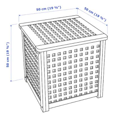 楽天市場】IKEA HOL ホールサイドテーブル, アカシア材50x50 cm