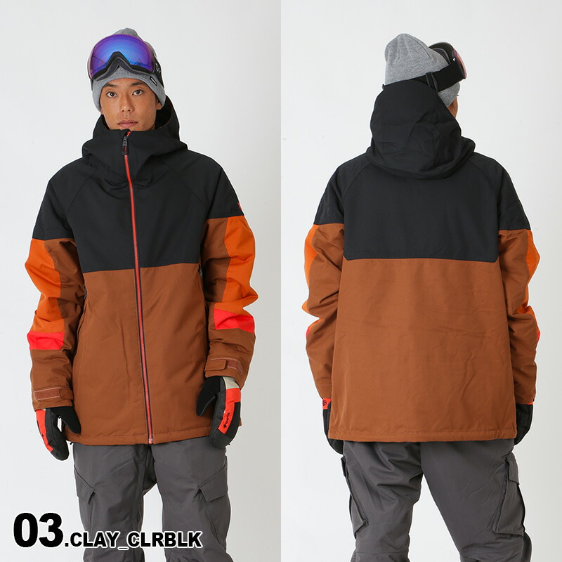 686 FUELメンズ（L）スキーウェア スノーウェア 上下セット オレンジ