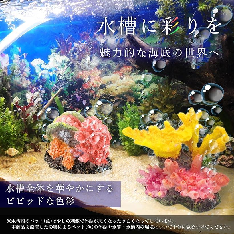 楽天市場】アクアリウム サンゴ 珊瑚 人工 水槽 礁 オブジェ 置物 飾り