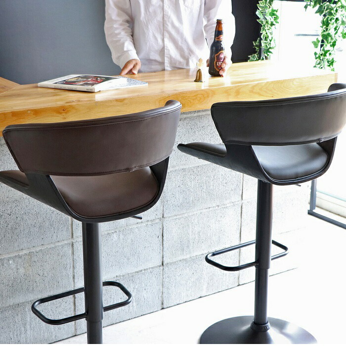 楽天市場】カウンターチェア バーチェア 2脚セット背もたれ付き 合成