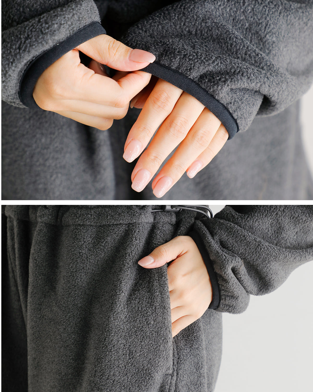 楽天市場】anuke アンヌーク フリース ハーフジップ コンビネゾン