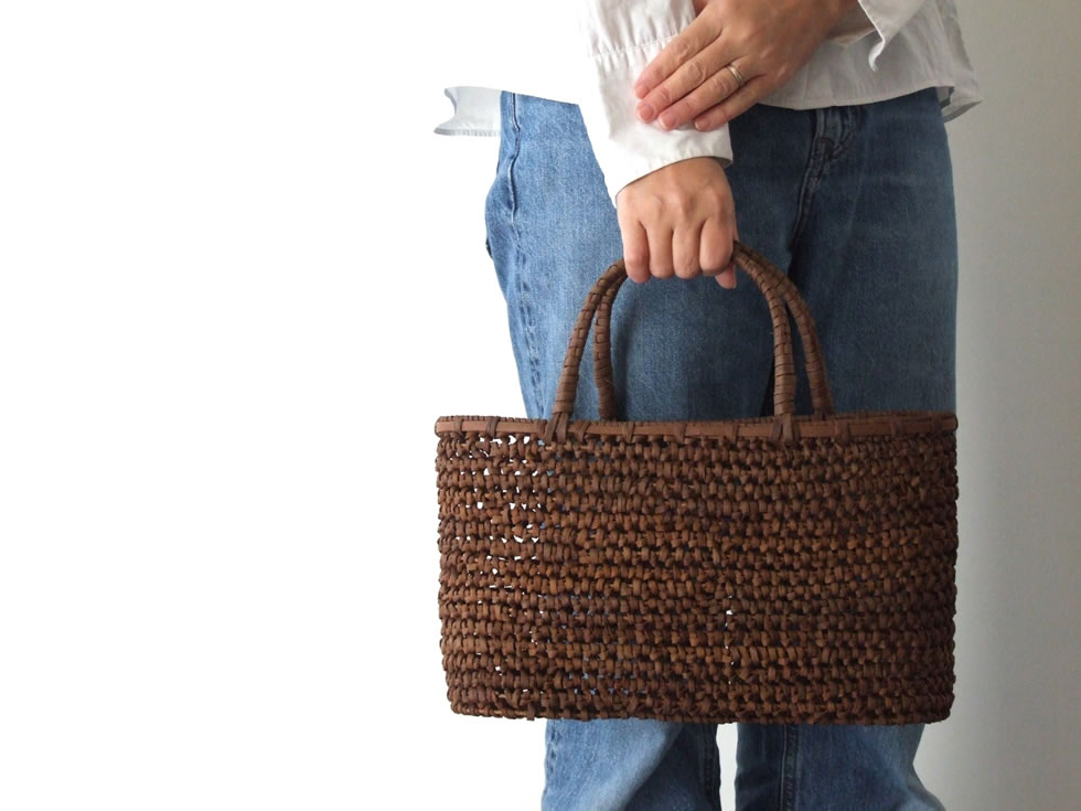 楽天市場】純国産 山形県 山葡萄かごバッグ 極細透かし編み 山葡萄蔓