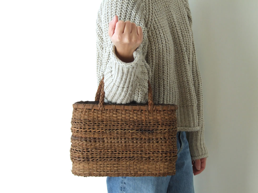 楽天市場】純国産 山葡萄かごバッグ 重ね変わり棚編み : おまめ