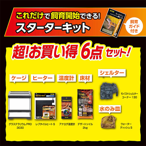 楽天市場】ジェックス レオパ飼育キット GTP3030 爬虫類 ヒョウモン