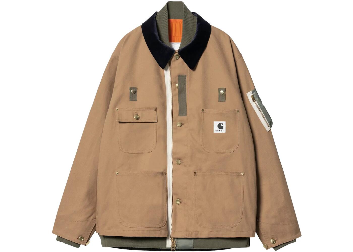 楽天市場】23FW Carhartt sacai Canvas x MA-1 Jacket Michigan
