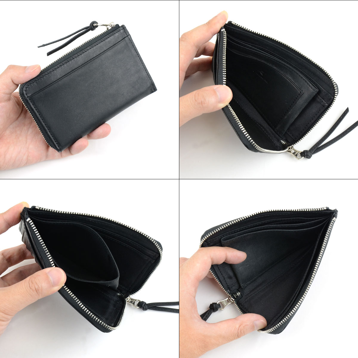 楽天市場】ミニ財布 L字ファスナー フラグメントケース 極薄財布