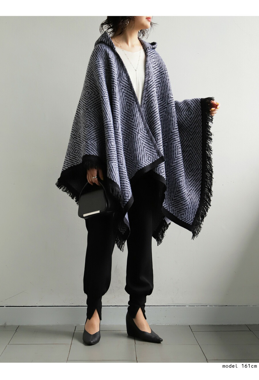 楽天市場】カーディガン カーデ ポンチョ フード付き ストール
