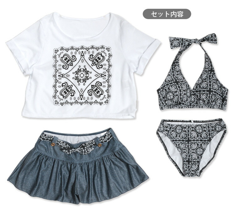 楽天市場】OLIVE des OLIVE ショートパンツ付き ビキニ 水着 4点セット