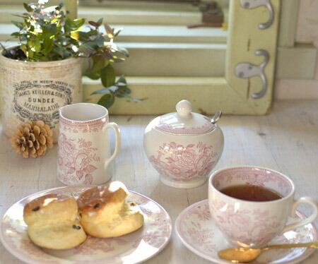 楽天市場】バーレイ 英国食器 Burleigh ピンクアジアティック