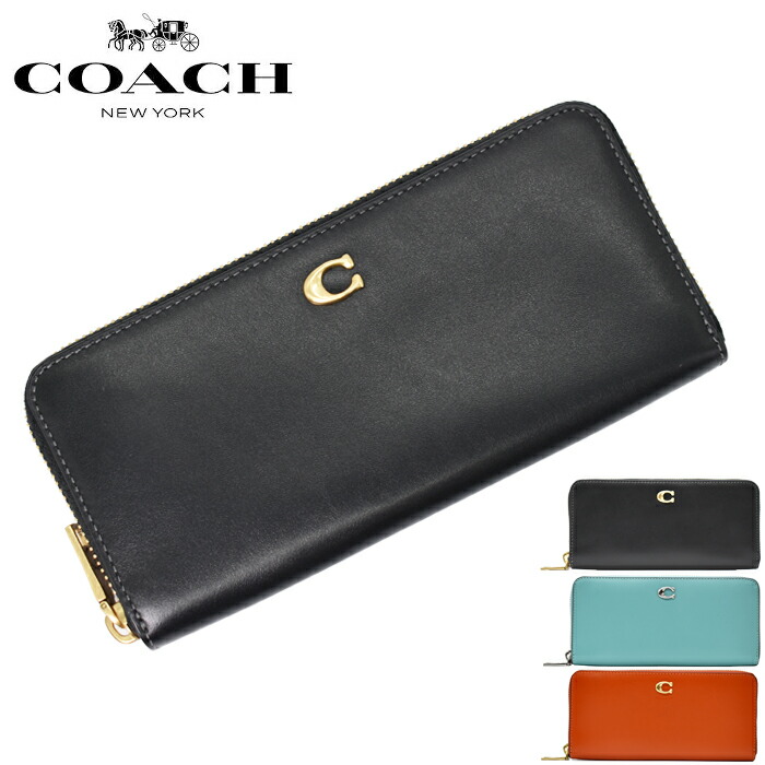 楽天市場】COACH コーチ ラウンドファスナー長財布 全3色 CH822 SLIM
