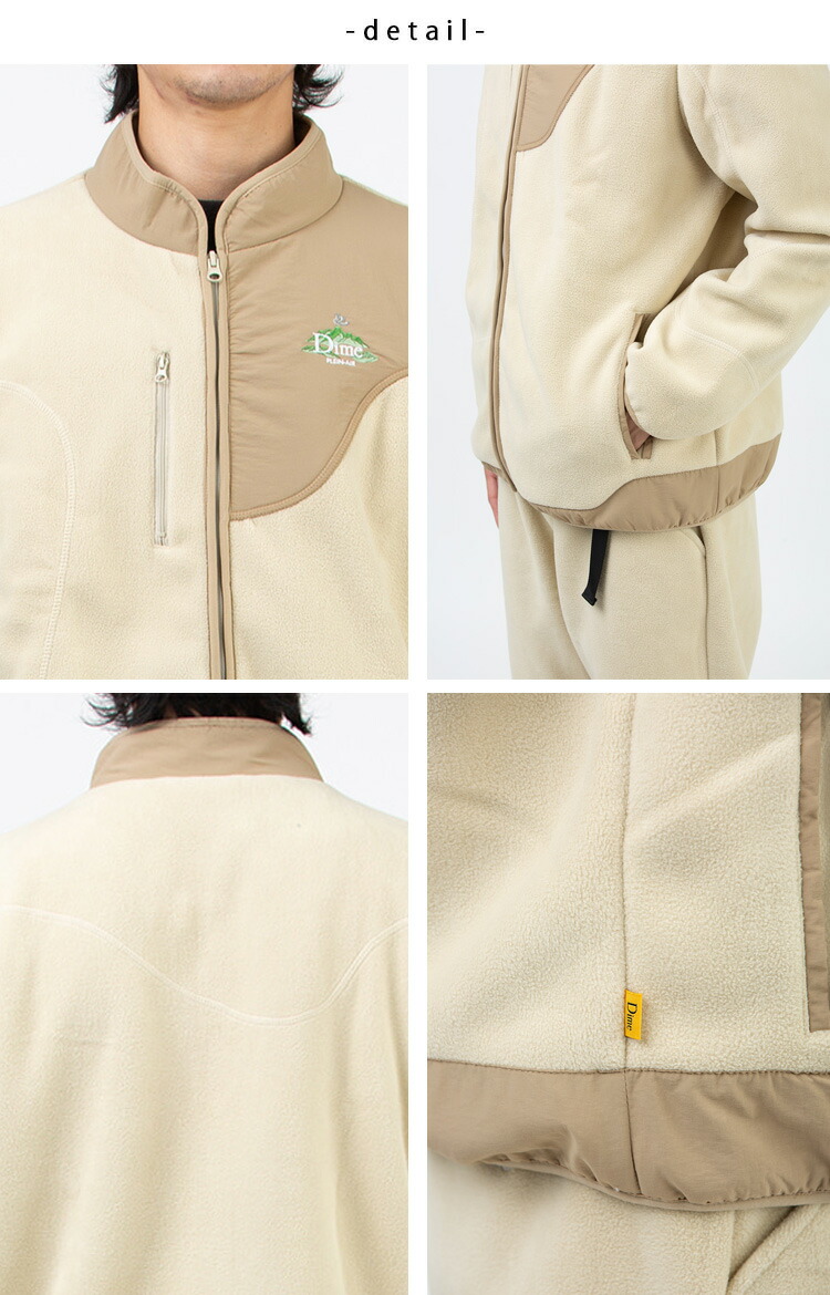 楽天市場】Dime ダイム フリース PLEIN-AIR POLAR FLEECE JACKET BEIGE