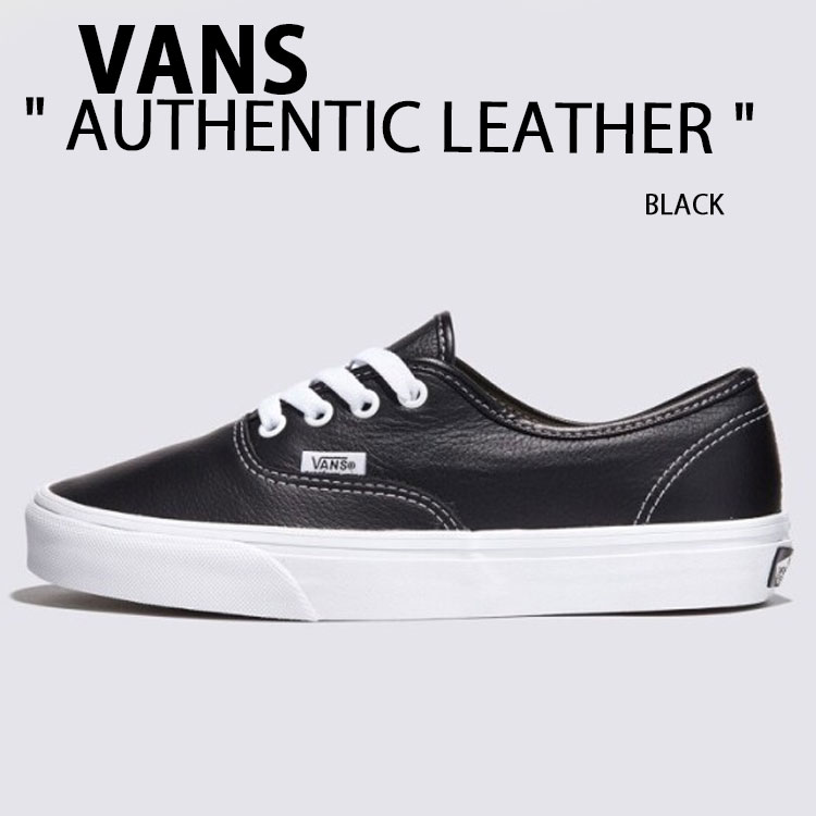 楽天市場】VANS バンズ スニーカー AUTHENTIC LEATHER BLACK