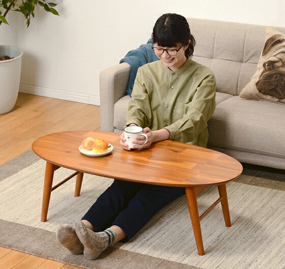 楽天市場】ローテーブル センターテーブル ちゃぶ台 木製 折りたたみ