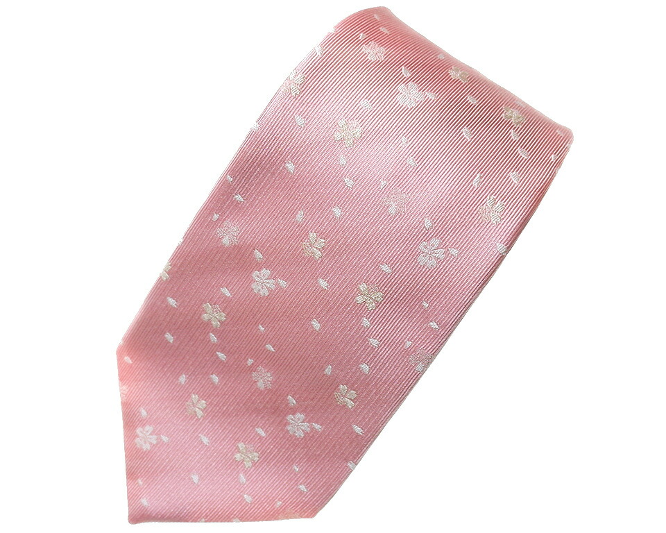 楽天市場】ネクタイ 桜吹雪 トキ色（ピンク） 富士桜工房 : 富士桜工房