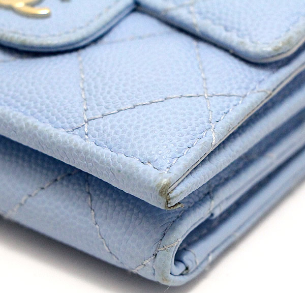 楽天市場】シャネル CHANEL マトラッセ 三つ折り コンパクト財布