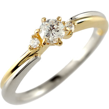 楽天市場】プラチナ 婚約指輪 エンゲージリング 18金 リング 指輪