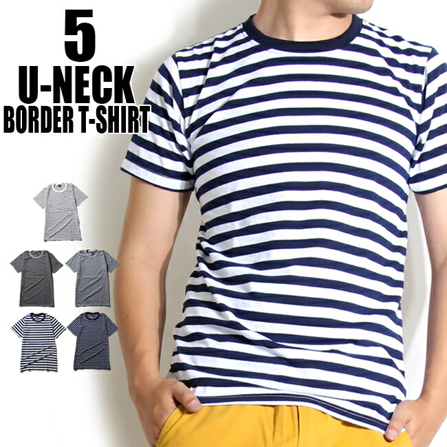 楽天市場】ボーダー柄 半袖Tシャツ メンズ コットン100% 全5色 S-XL