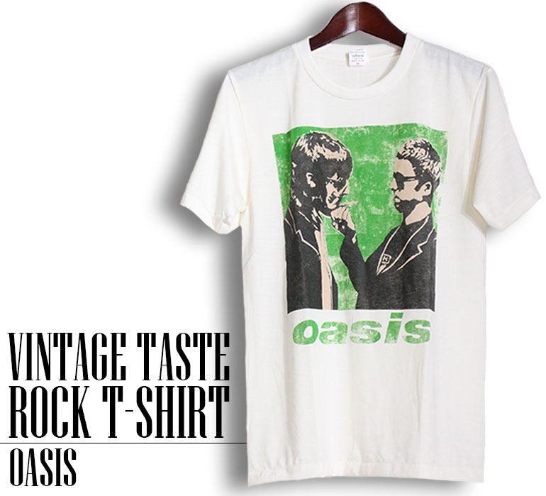 楽天市場】ヴィンテージ風 Oasis Tシャツ オアシス ロックTシャツ