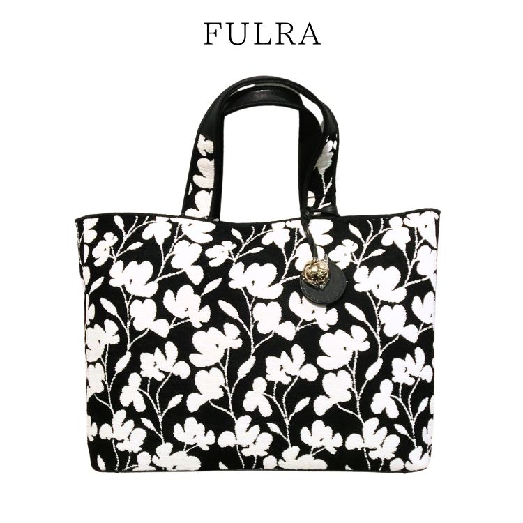 楽天市場】フルラ FURLA トートバッグ モノトーン 花柄 フラワー