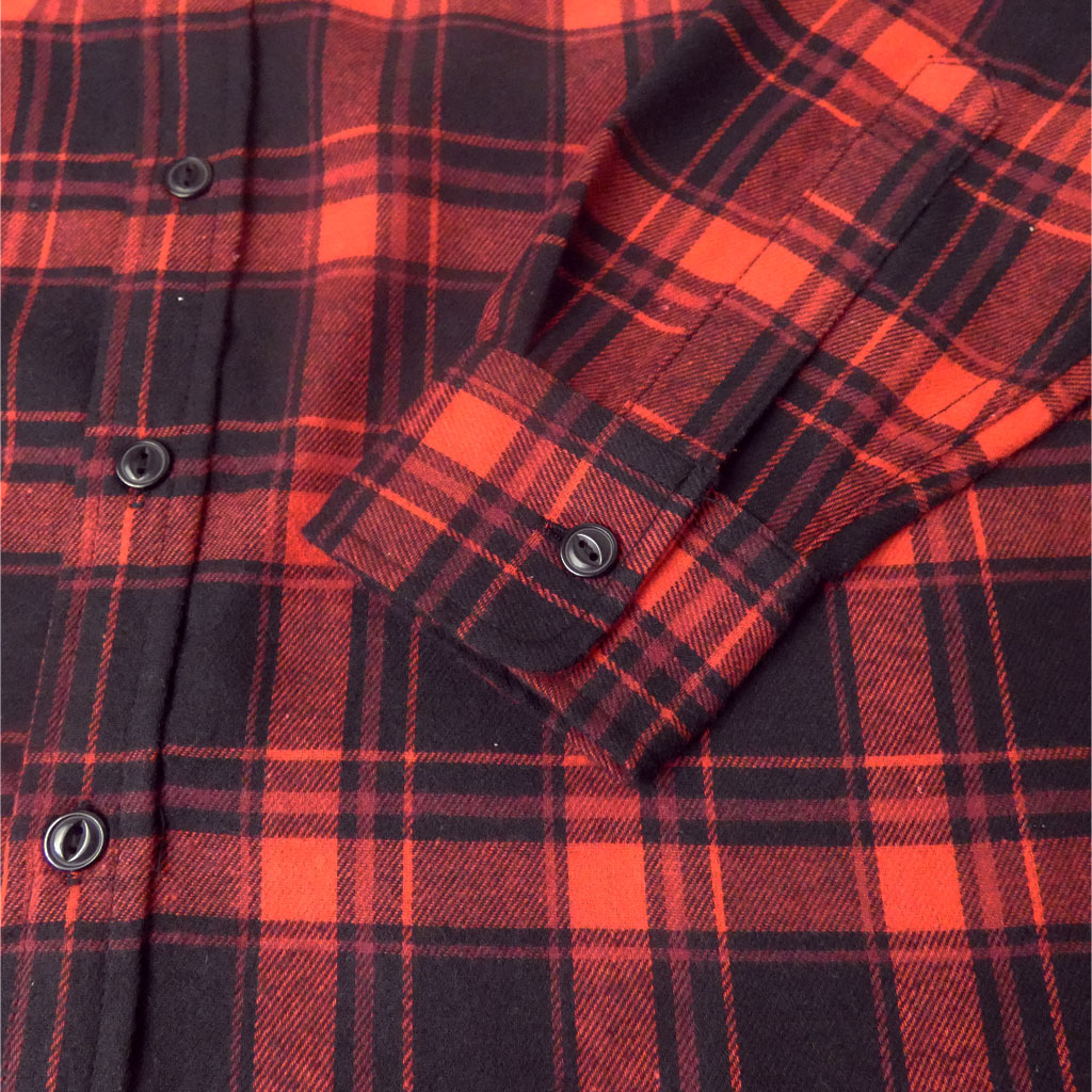 楽天市場】FICCEの長袖ネルシャツ 赤×黒 チェック 1964 M