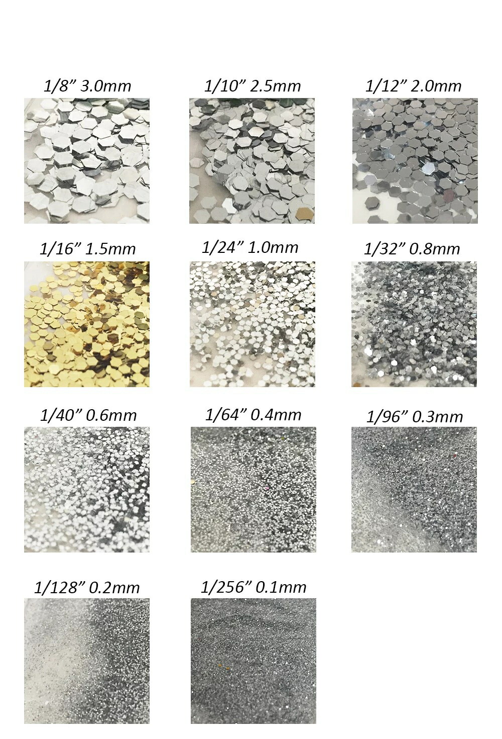 楽天市場】メール便送料無料［ GLEAMS ］ラメフレーク ( シルバーB0100